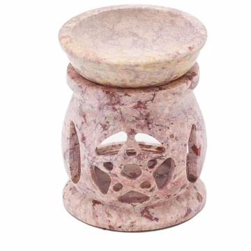 Kicsi Szappankő Aromalámpa 8cm - Három Hold Pentagon
