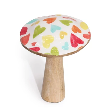 Közepes Gomba - 15cm - Pasztell Szívek