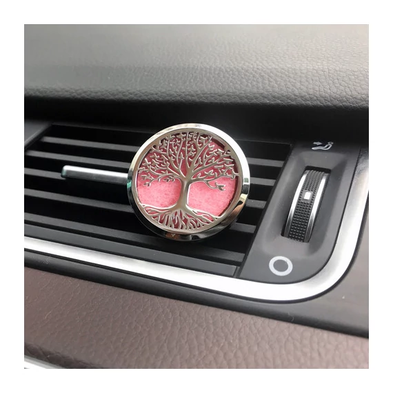 Autós Aroma Diffúzor - Pewter Yoga Chakra - 30mm
