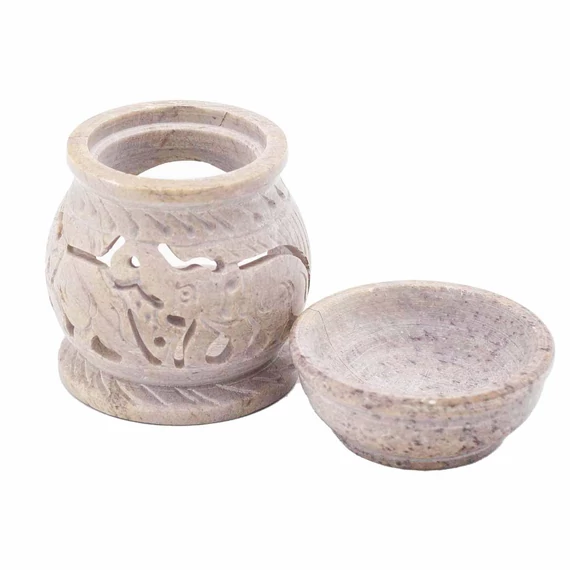 Kicsi Szappankő Aromalámpa 8cm - Elefánt