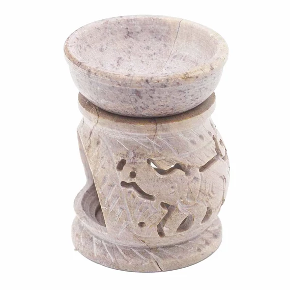 Kicsi Szappankő Aromalámpa 8cm - Elefánt