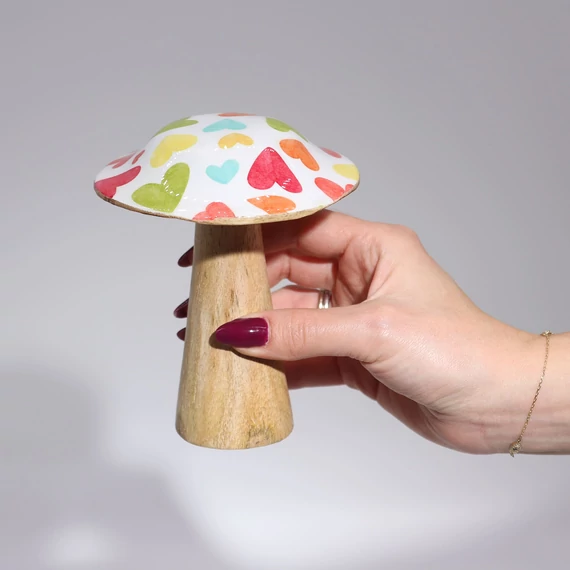 Kicsi Gomba - 10cm - Pasztell Szívek