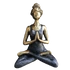 Yoga Lady Szobrocska - Bronz & Fekete 24cm
